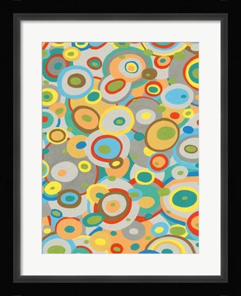 Framed Overlapping Ovals II Print