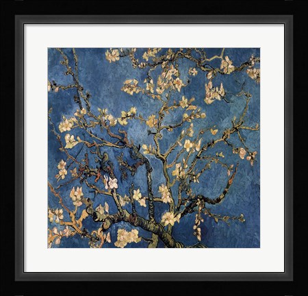 Framed Blossoming Almond Tree, Saint-Remy, c.1890 Detail Print