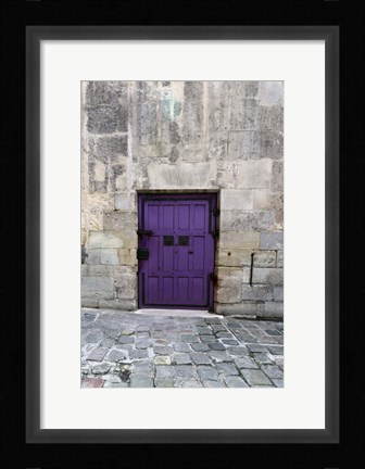 Framed Cloony Purple 2 Print