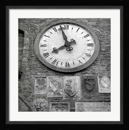 Framed Il Grande Orologio III Print