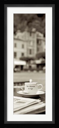 Framed Portofino Caffe II Print