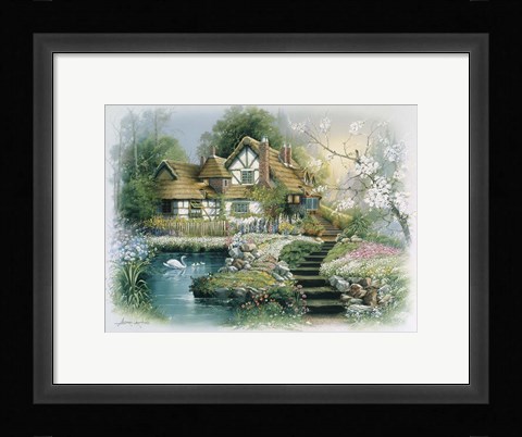 Framed Cottage 1 Print
