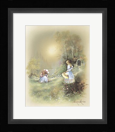 Framed Grassy Path Print