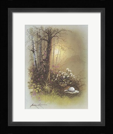 Framed Hat in the Grass Print
