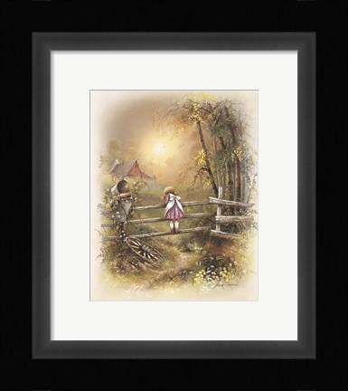 Framed Little Girl C Print