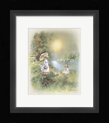 Framed Little Girl D Print