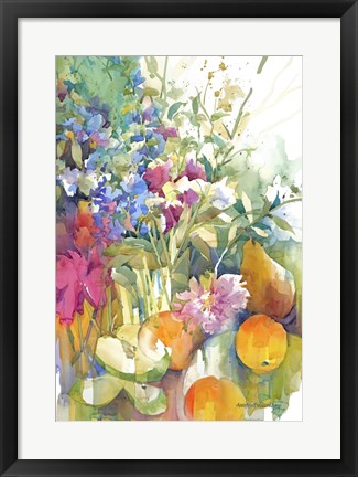 Framed Fruit Bouquet Print