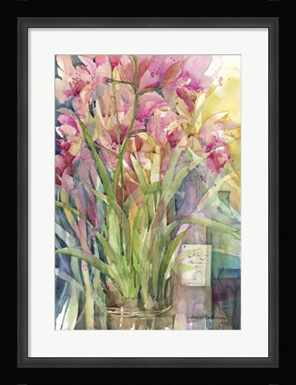 Framed Orchid Gathering Print