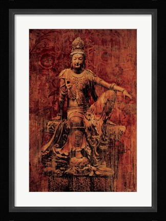 Framed Q'uan Yin Print