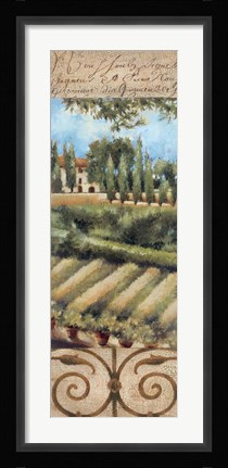 Framed Tuscany Villa I Print