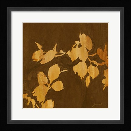 Framed Falling Leaves I Print