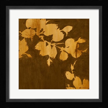 Framed Falling Leaves II Print