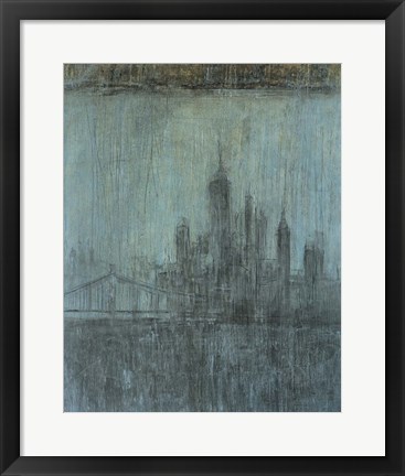 Framed Urban Fog I Print