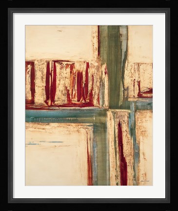 Framed Green Crossing Print