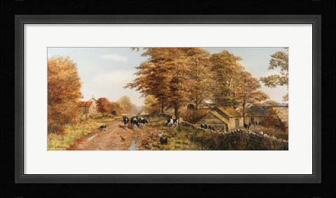 Framed Milking Time Print