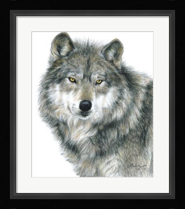 Framed Haunting Eyes Print