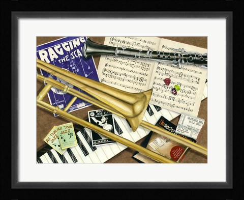 Framed All That Jazz Print