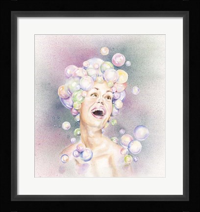 Framed Bubble Head Print
