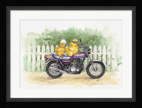Framed Biker Chicks Print
