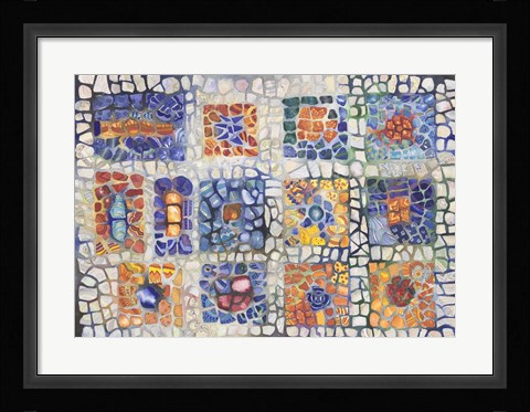 Framed Complementary Mosaic Print