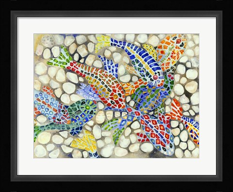 Framed Pebble Pond Print