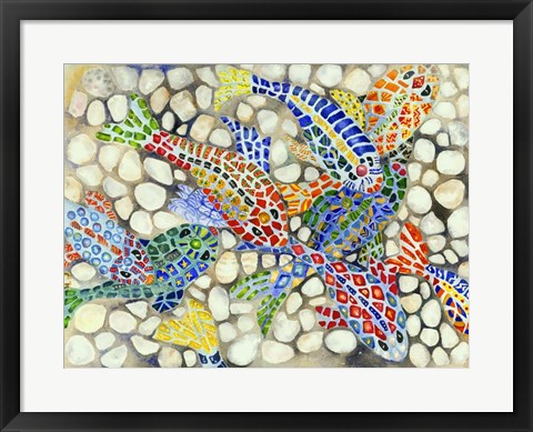 Framed Pebble Pond Print