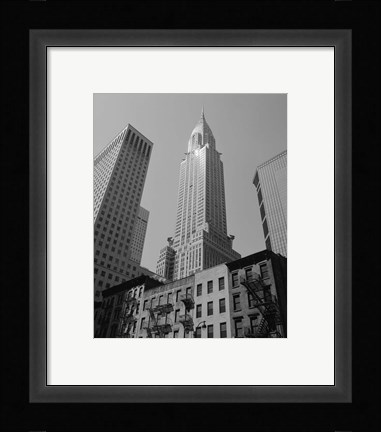 Framed Empire State Building (from below) Print