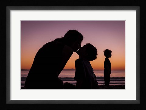 Framed Mother's Kiss Print