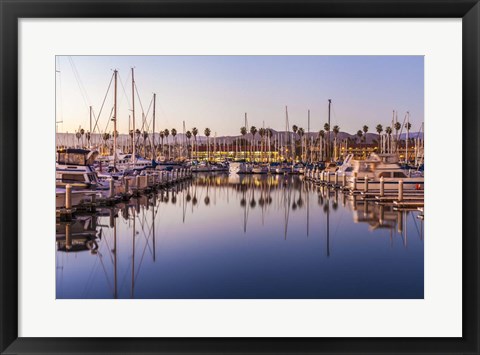 Framed Marina Reflected Print