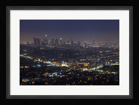 Framed LA Skyline Print