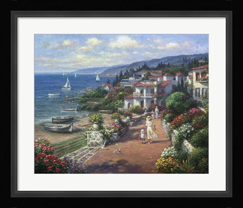 Framed Coastal Tranquility Print