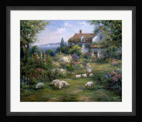 Framed Home Sheep Home Print