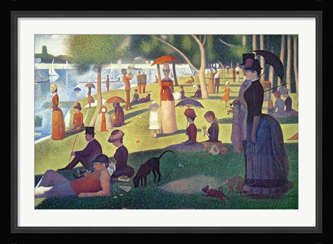 Framed Sunday Afternoon on the Island of La Grande Jatte Print