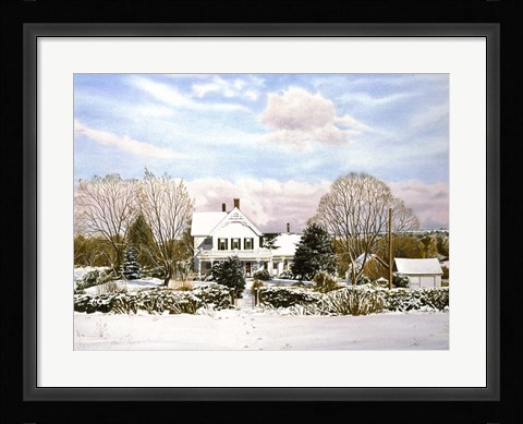 Framed Victorian Holiday Print