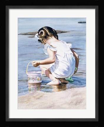 Framed At The Beach Print