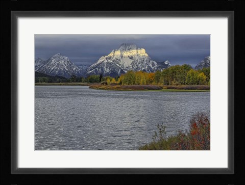 Framed Oxbow Bend Band Of Light Print