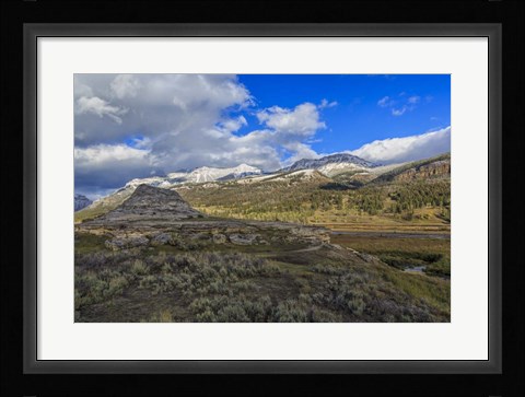 Framed Soda Butte In Yellowstone Print