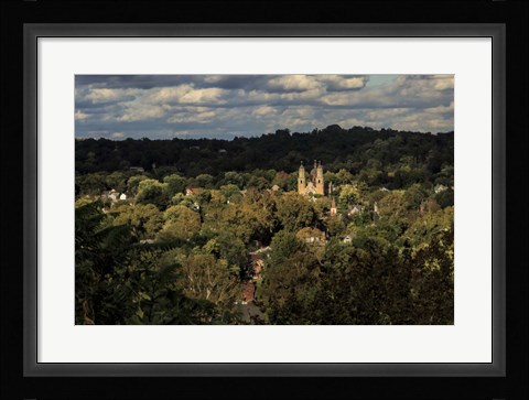 Framed St. Marys Church, Marietta Oh Print