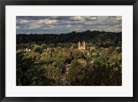 Framed St. Marys Church, Marietta Oh Print
