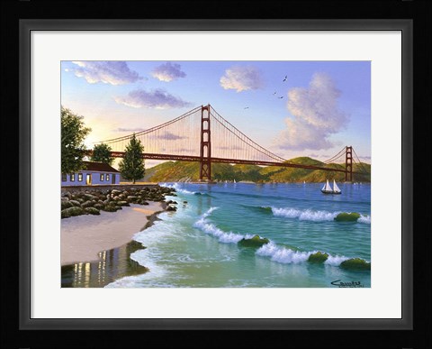 Framed Golden Gate 1940 Print