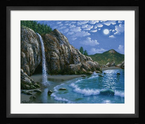 Framed Mc Way Cove - Big Sur Print