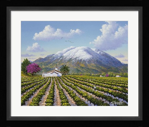 Framed Mount St Helena Print