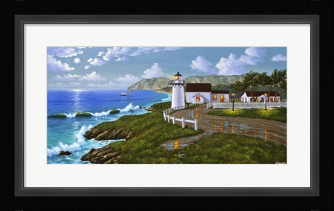 Framed Point Montara, CA Print