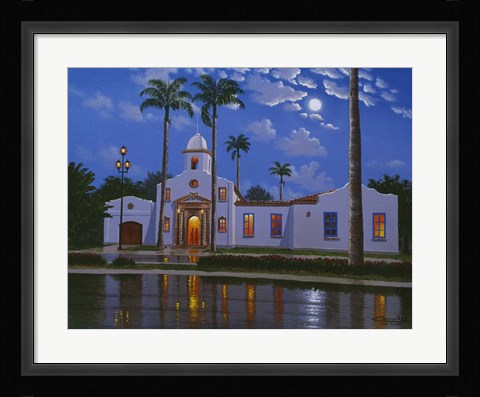 Framed Boca Raton Town Hall, FL Print