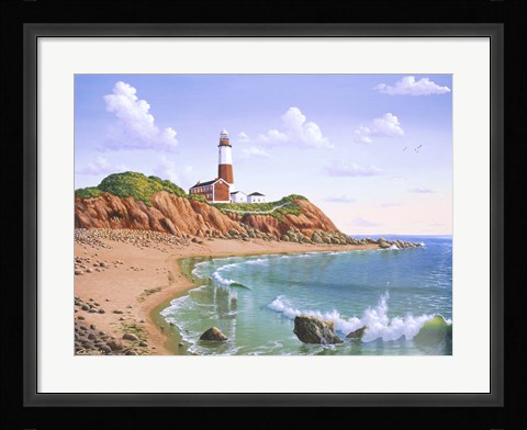 Framed Montauk Point, NY Print