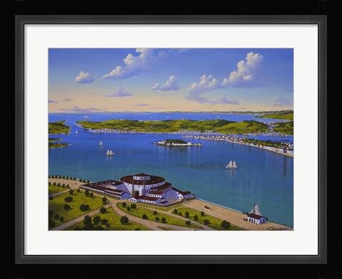 Framed Battery, NY Print