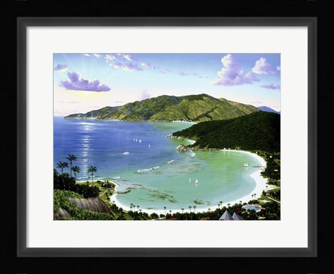 Framed Little Dix Bay - Virgin Islands Print