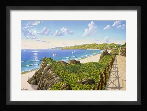 Framed California Incline 1915 Print