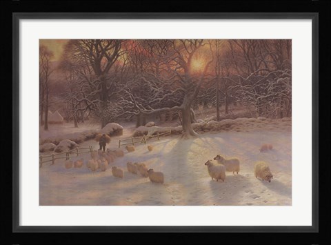 Framed Shortening Winter's Day Print