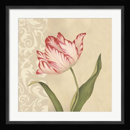 Framed Cream Tulip Print